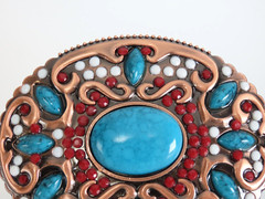 SW Style Mixed Faux Stone Belt Buckle New in Package