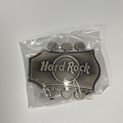 NEW Hard Rock Cafe Guitar Head Silver Metal Belt Buckle Music J5