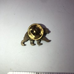Vintage NAPA Echlin Grizzly Bear Belt Buckle & Lapel Pin Lot – Made in U.S.A.