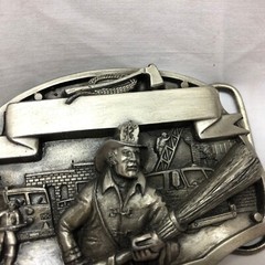 Arroyo Grande Buckle Co. 1987 Fireman Belt Buckle Limited Edition 146 Made in US