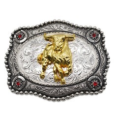 Western texas State Flag Cowboy Rodeo Scorpion Saint Jude Rooster Belt Buckle