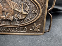 Vintage 1976 Labatt&rsquo;s « The Original Pioneer Brewery » Belt Buckle