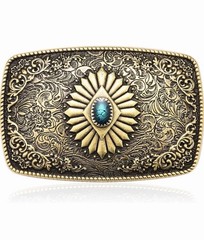 Antique Turquoise Belt Buckles for Men Women Western Texas Cowboy Cowgirls Gift