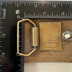 John Deere 310D Backhoe Belt Buckle Vintage Brass Heavy Equipment 1994Tractor