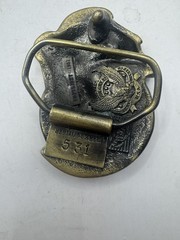 Bass Fishing Belt Buckle Great American Buckles USA Serial #531 1981