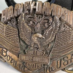 Harley-Davidson Vintage Eagle Buckle, Made in USA 1989 HARMONY 80303 B-33