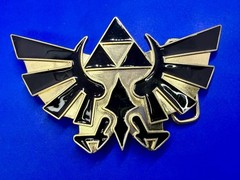 The Legend of Zelda Iconic Golden Hylian Crest 2008 Nintendo Belt Buckle