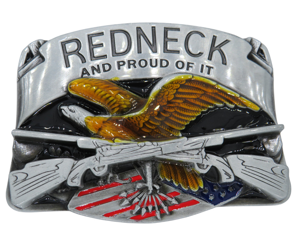 Redneck Belt Buckle Biker Rocker Buckle USA Western Country Style