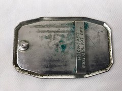 Vintage I.B. of T. C. W. & H. of A. JCC Trucker Metal Belt Buckle