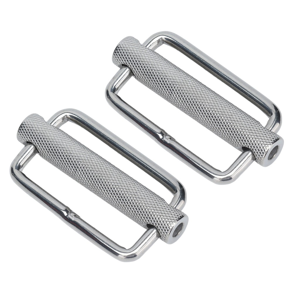 2Pcs Adjust Slide Buckle Corrosion Resistant For Outdoor Gear Stainless Steel