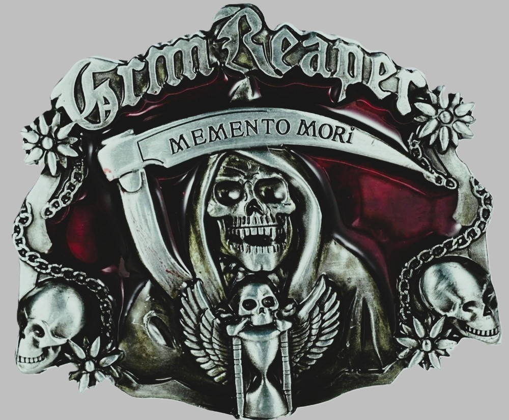 GRIM REAPER SONS OF ANARCHY 3&Prime; X 3.5&Prime; COLLECTIBLE BIKER GEAR / SOA BELT BUCKLE