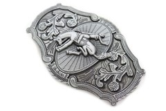 Men Biker Dark Silver Metal Western Fashion Belt Buckle Rodeo Horse Cowboy Jeans