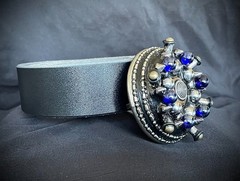 “Orbital Pressure” New OOAK Industrial Belt Buckle Blue Steel Darren McNeese
