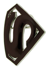 Superman Belt Buckle DC Comics Original Superhero Cosplay Costume Burgundy Metal