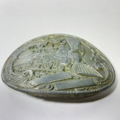 3.5&Prime; x 2.75&Prime; Vintage Train Locomotive Railroad Belt Buckle