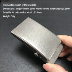 New Men&rsquo;s Titanium Alloy Belt Buckle Automatic Roller Buckle Waist Strap Head