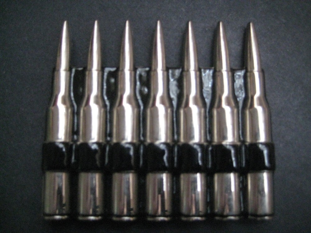 Belt Buckle Men Chrome Metal Western Fashion 3D Gun Bullets Weapon