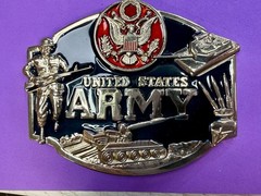 United States Army Military Soldier Veteran Commemorative Belt Buckle