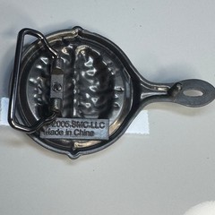SMC LLC 2005 Metal Belt Buckle Brain Skillet Design Made in China
