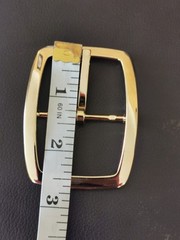 BELT BUCKLES 10993 2.5&Prime;X2&Prime; Gold Plated Made in Italy