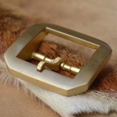1 X Replacement 4cm(1.5&Prime;) Heavy Duty Solid Brass Single Prong Belt Buckle
