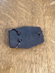 Lacoste Belt Buckle 3 1/8 By 2 1/4 Inches