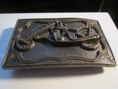 VINTAGE MOTORCYCLE CHOPPER THEME BELT BUCKLE – GW-13