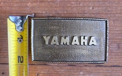 Vtg Yamaha Motorcycles 1970&rsquo;s 1980&rsquo;s Metal Rectangle Belt Buckle Vintage