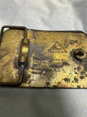 Vintage Airport Bum Brass Belt Buckle by The Davos Co.