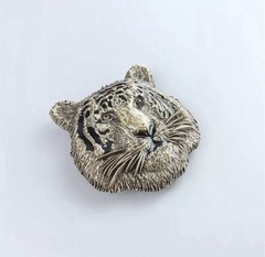 Antique Bronze Plated Tiger Metal Belt Buckle