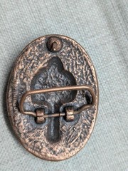 vintage USA made SCOROPION belt buckle WESTERN epoxy COWBOY copper engraved