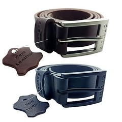 CRUDE EXCHANGE Mens Black Brown Trouser Jeans Real Genuine Leather Belts 26&Prime;-64&Prime;