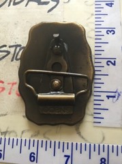 Vintage TONY Brass Belt Buckle approx 5oz. 3&Prime; wide – name personalized Oden Inc.