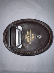 Vintage « Luv Ya Blue!  » OILERS Belt Buckle Leather Top Grain Cowhide 8909 🔥🔥