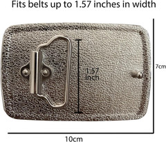 Western Belt Buckles for Men Cowboy Belt Buckle American Bullet Flag Belt Buckle