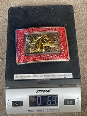 Western Buckle Gold Silver Red Horse Head Cowboy Buckle Fit 2 » Hebilla Vaquero
