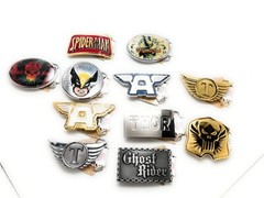 Marvel Comics Belt Buckles Collection 11 Belt buckles in Total Brand New Free SP
