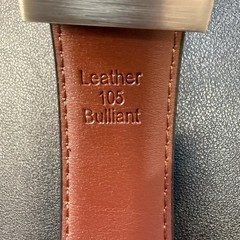 BULLIANT 1pc Men&rsquo;s 32&Prime;-34&Prime; Reversible Belt Adjustable 1.25&Prime; Cut For Fit 2 Side