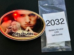 Eminem Slim Shady Led Multi Color Light Flashing Belt Buckle W/ Fresh Battery!