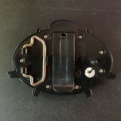 Plastic Guitar Hero Belt Buckle With Skull & Flames