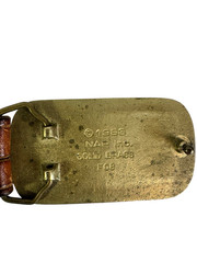 VINTAGE GREEN MACHINE LEATHER BELT WITH FORD TRUCK BUCKLE MEN&rsquo;S