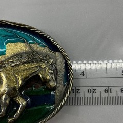Great American Buckle Co. Chicago Serial #747 Horse Western Cowboy USA