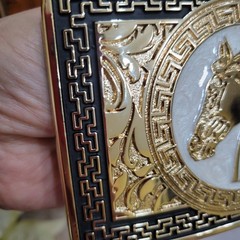 Horse Western Belt Buckle Rose Tone And Silver Rare Piece With Details Cowboy