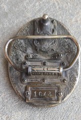VINTAGE 1643 Brass Deer Buckle- THE GREAT AMERICAN BUCKLE CO- copyright 1986