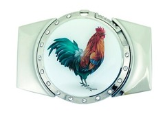 Hidden Removable Lighter & Belt Buckle Combo Western Cowboy Rodeo Rooster Men&rsquo;s