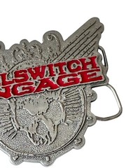 Bravado Killswitch Engage in Red Skull Wings Belt Buckle Silver Metalcore Band