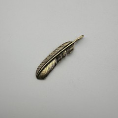 Retro Copper Feather Charm Keychain Decoration Embellishment lot