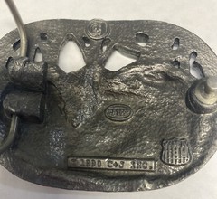 Vintage Men’s Belt Buckle 1990 C+J INC. Deer Theme Nice! Made un USA