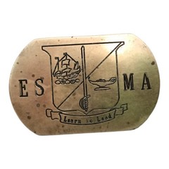 Vintage New York Empire State Maritime Academy 1980&rsquo;s Rare Uniform Belt Buckle