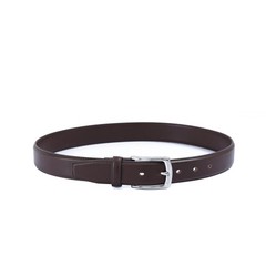 DOSHI Vegan Leather Belt for Men – 1 3/8&Prime; Width, Polished 38, Dark Brown